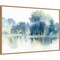 Trees Reflected in Blue Pond by Katrina Pete Canvas Art Framed